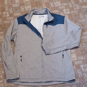 Orvis Heather Gray and Navy Jacket Size Medium